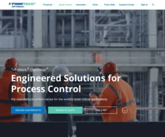 Trimteck.com(Engineered Solutions for Process Control) Screenshot