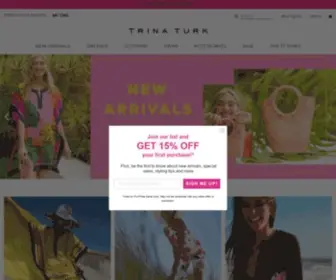 Trinaturk.com(Trina Turk) Screenshot