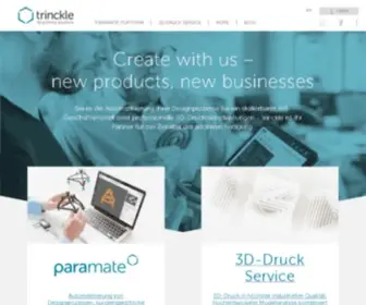 Trinckle.com(3D-Druck Solutions und 3D-Druck Service) Screenshot