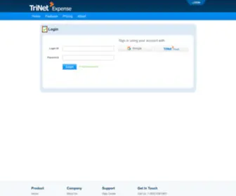 Trinetexpense.com(TriNet Expense) Screenshot