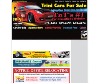 Trinicarsforsale.org(Trini Cars For Sale) Screenshot