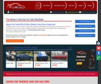 Trinimotors.com(Trinidad Cars For Sale Classifieds TriniMotors) Screenshot