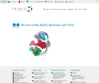 Triniti.eu(Pan-Baltic Business Law Firm) Screenshot