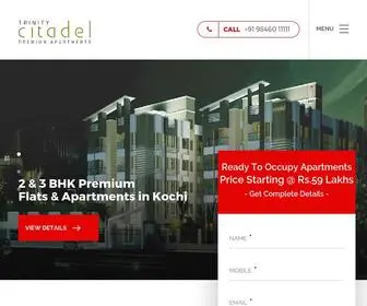 Trinity-Citadel.com(2 & 3 BHK Premium Apartments & Flats in Kadavanthra) Screenshot