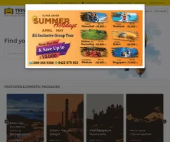 Trinityairtravel.com(Tour Packages in India) Screenshot