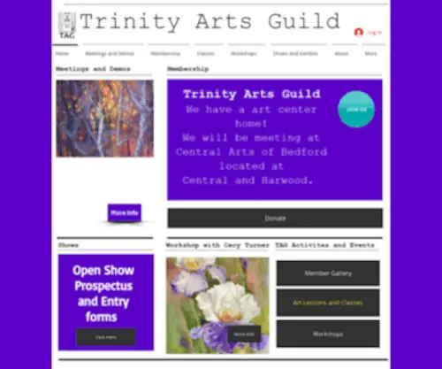 Trinityartsguild.net(Trinity Arts Guild) Screenshot