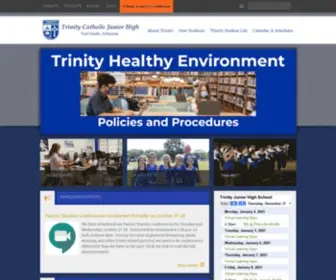 TrinitycatholicJH.org(Trinity Catholic School) Screenshot