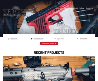 Trinitycf.com(Trinity Custom Firearms) Screenshot