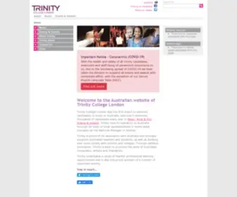 Trinitycollege.com.au(Trinity College London) Screenshot