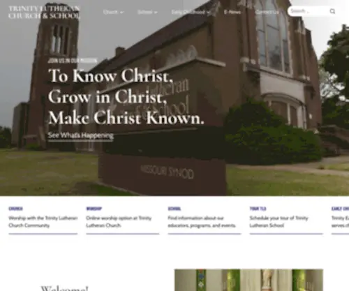 Trinitycr.org(Trinity Lutheran) Screenshot