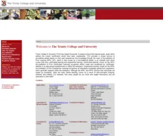 Trinityeducation.com(Trinity College University) Screenshot