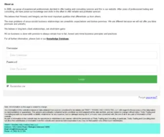 Trinityeurope.net(Trinity Consulting: offshore firme) Screenshot