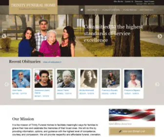 Trinityfunerals.com(TRINITY FUNERAL HOME) Screenshot