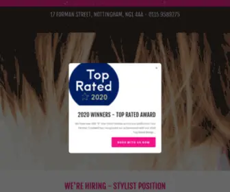 Trinityhairandbeauty.com(Hairdressers Nottingham) Screenshot