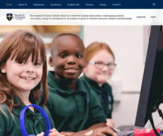 Trinityknights.org(Trinity Catholic School) Screenshot