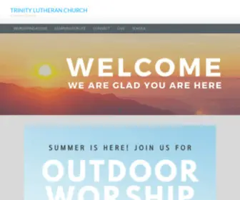 Trinitylutheranbend.org(Front Page) Screenshot