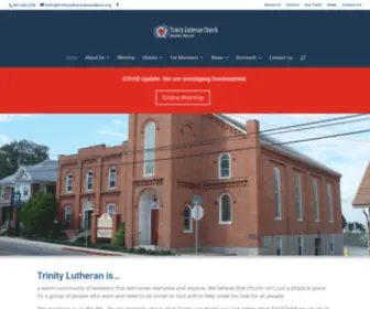 Trinitylutheranboonsboro.org(Trinity Evangelical Lutheran Church) Screenshot