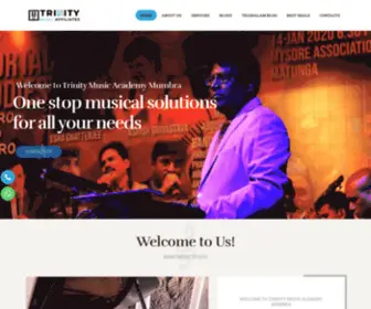 Trinitymusicaffiliates.com(Leading Music Classes in Mumbra) Screenshot