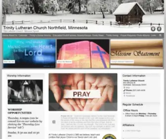 Trinitynorthfield.org(Trinity Lutheran Church Northfield) Screenshot