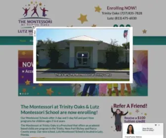 Trinityoaksmontessori.com(Montessori Preschools in Trinity FL and Lutz FL) Screenshot