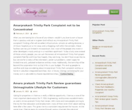 Trinitypark.co.in(Trinity Park) Screenshot