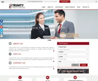 Trinitypartners.co.in(Commercial Real Estate Agents & Consultants) Screenshot