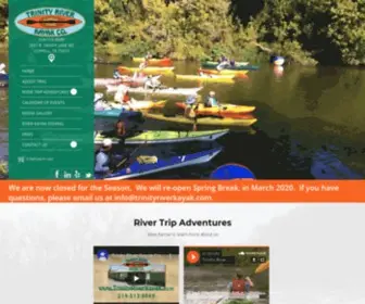 Trinityriverkayak.com(Trinity River Kayak Rentals) Screenshot