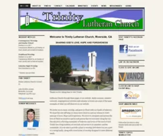 Trinityriverside.org(This is the website of Trinity Lutheran Church in Riverside) Screenshot
