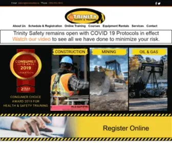 Trinitysafety.ca(Trinity Safety & Training) Screenshot