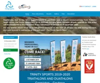 Trinitysports.co.za(Triathlon and Duathlon Races) Screenshot