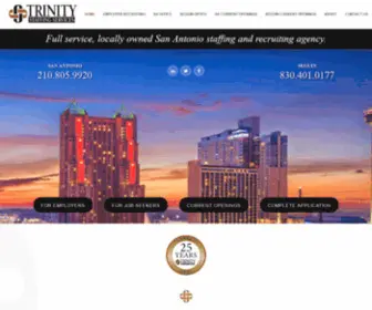 Trinitystaffing.com(Staffing Services and Temp Agency) Screenshot