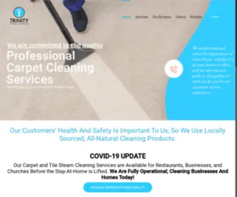 Trinitysteamcleaning.com(Professional steam cleaning) Screenshot