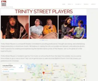 Trinitystreetplayers.com(Art in the Heart of Austin) Screenshot