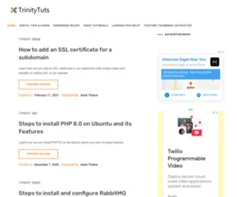 Trinitytuts.com(Trinity tuts) Screenshot