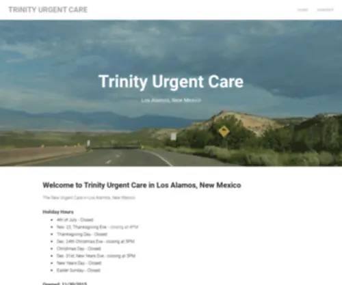 Trinityurgentcare.net(Trinity Urgent Care) Screenshot
