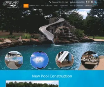 Trinityvalleypools.com(Custom Pool Builder Tyler Texas) Screenshot