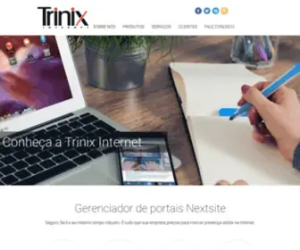 Trinix.com.br(Trinix Internet) Screenshot
