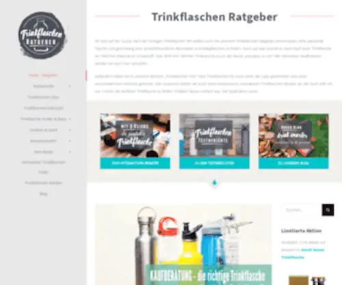 Trinkflaschen-Ratgeber.de(Trinkflasche test & ratgeber 2021) Screenshot