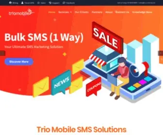 Trio-Mobile.com(Bulk SMS Blasting) Screenshot