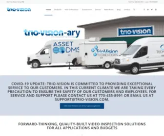 Trio-Vision.com(Trio-Vision Video Pipeline Inspection Equipment and Software) Screenshot