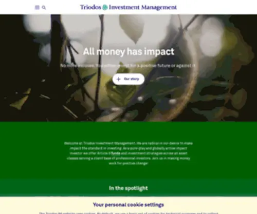 Triodos-IM.com(Triodos investment management) Screenshot