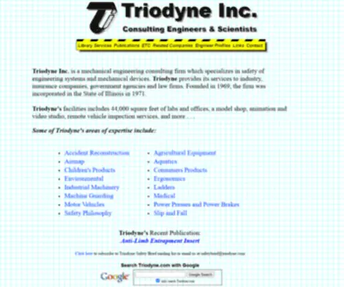 Triodyne.com(Triodyne, Inc) Screenshot