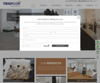 Trioflor.net(Flooring Manufacturer) Screenshot