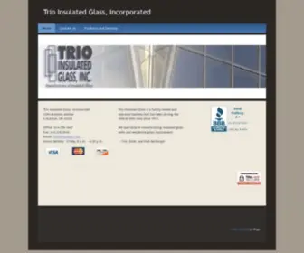 Trioglass.com(Trio Insulated Glass) Screenshot