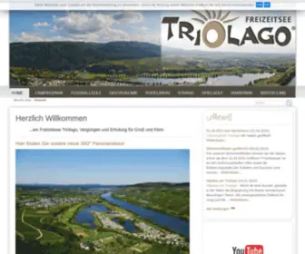 Triolago.eu(Freizeitsee Triolago) Screenshot