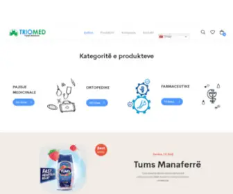 Triomed-KS.com(Pajisje Mjekesore) Screenshot