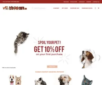 Triopetcare.ae(Dubai Pet Food) Screenshot