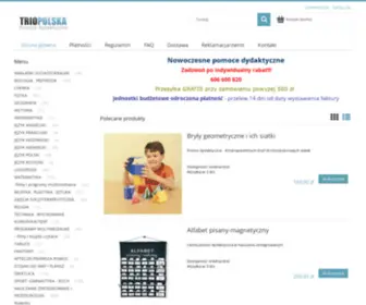 Triopolskapomocedydaktyczne.pl(Bryły matematyczne) Screenshot