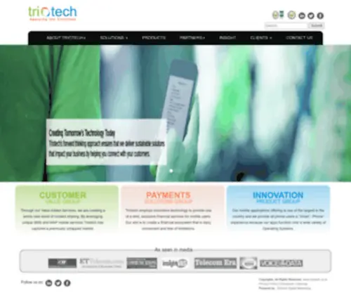 Triotech.co.in(Mobile Solutions) Screenshot