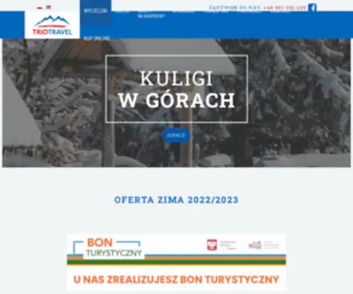 Triotravel.pl(Biuro podróży Zakopane) Screenshot